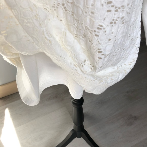 Croft & Barrow White Floral Top Size XL - Picture 4 of 6